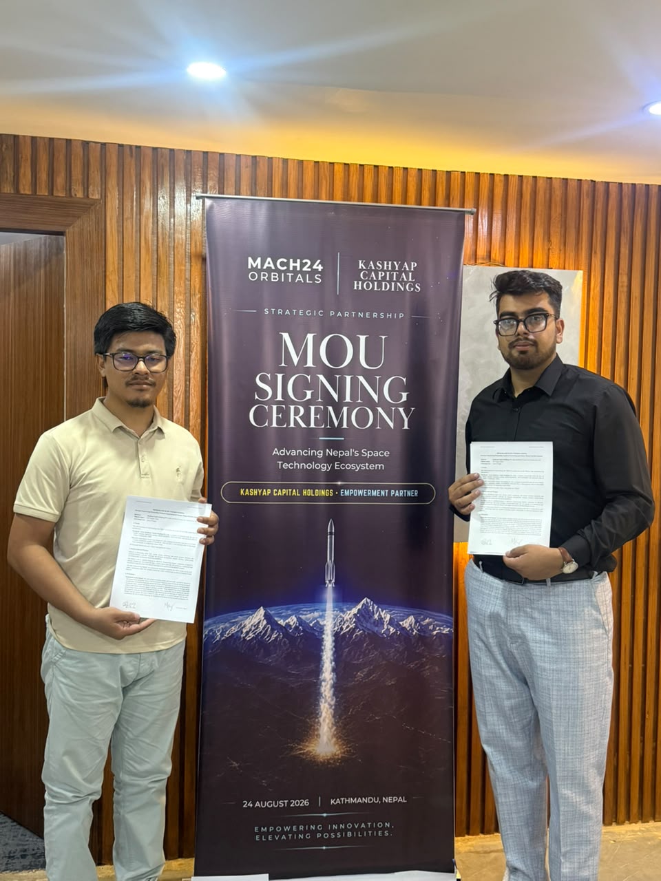 Kashyap Capital Holdings and Mach24 Orbitals MoU signing